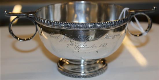 Silver christening bowl